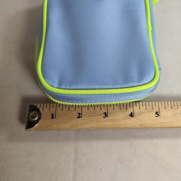 Drunk Elephant Bag Skincare Cosmetics Makeup Blue Green Zipper Case Travel Zip - Picture 14 of 14
